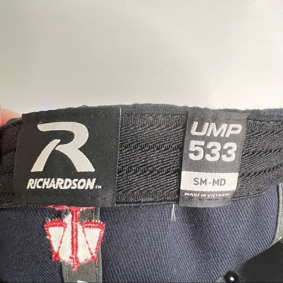 Richardson Dark Navy Blue Flexfit Stampone Umpires ball cap - Picture 7 of 8